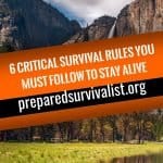 6 Critical Survival Rules You Must Follow to Stay Alive