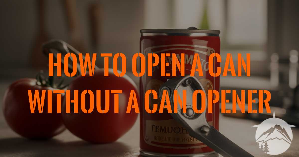 How To Open A Can Without A Can Opener